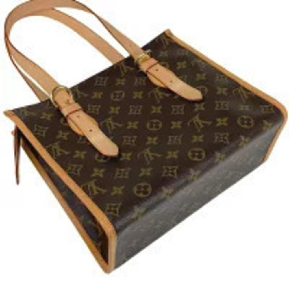 Louis Vuitton Monogram Tote Popincourt Handbag Bag Brown Shoulder Brown